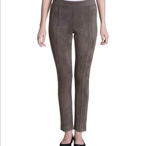 Faux suede pants